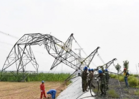 一场大风吹倒9座高压线塔，邯郸近6万名居民被迫停电！
